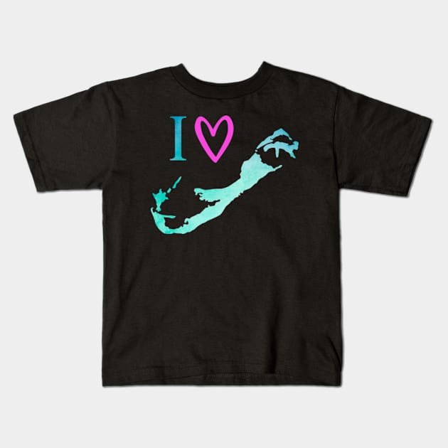 I Love Bermuda Kids T-Shirt by onepony